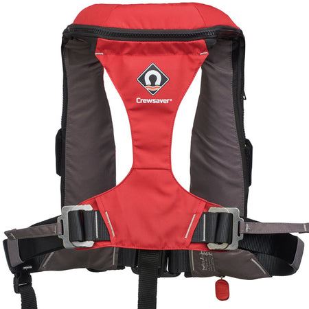 Crewsaver Crewfit 180N Pro red livvest i brug på vandet
