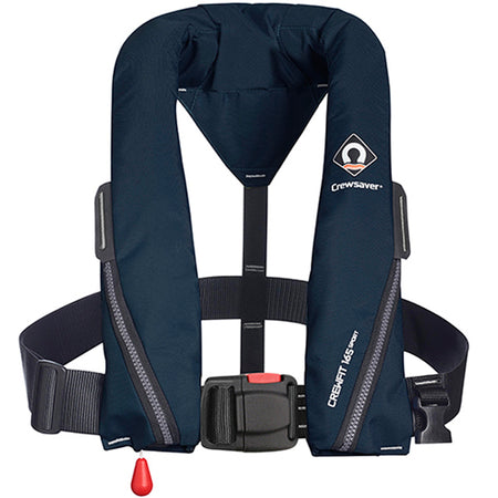 Crewsaver Crewfit 165N Sport Navy, set forfra med marineblå farve