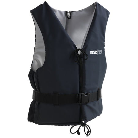 Svømmevest 1852 i navy og grå, designet til personer fra 50-70 kg