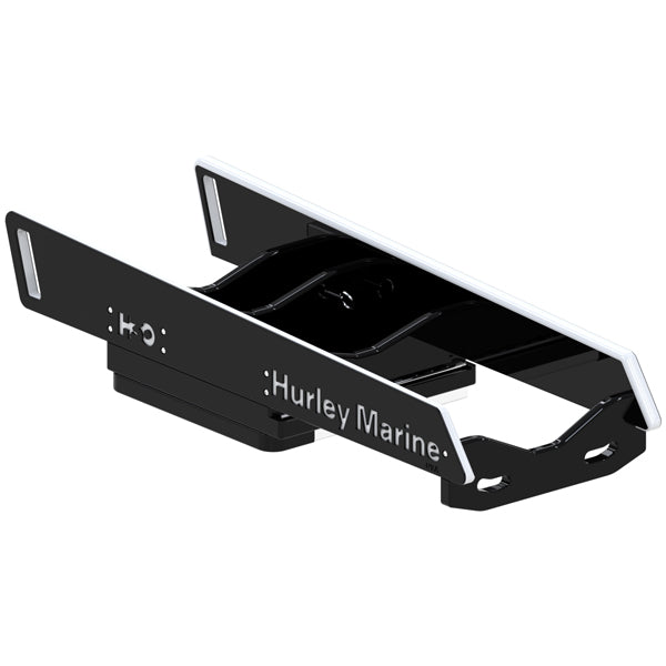 Hurley Davit H3O håndvinsch set forfra med sort finish