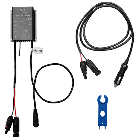 Epropulsion eLite solpanel lader monteret på en båd til opladning af el-motor.