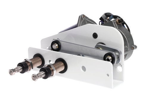 Roca viskermotor 24V med 65mm aksel set fra siden