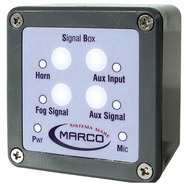 Marco kontrolpanel til elektronisk horn set forfra