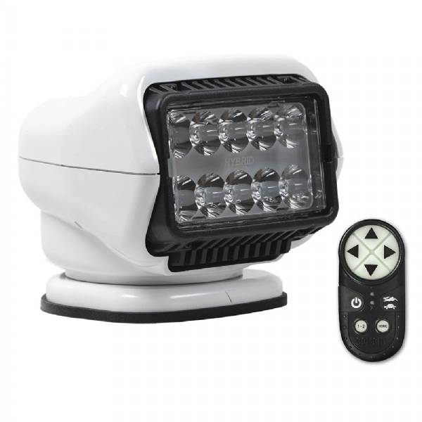 Golight, projecteur de recherche Stryker ST Hybrid LED 12V sans fil blanc