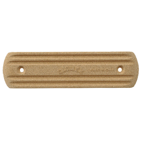 Glomex jordplade med skrue og bolt, 300 x 80 x 13 mm, set fra siden.