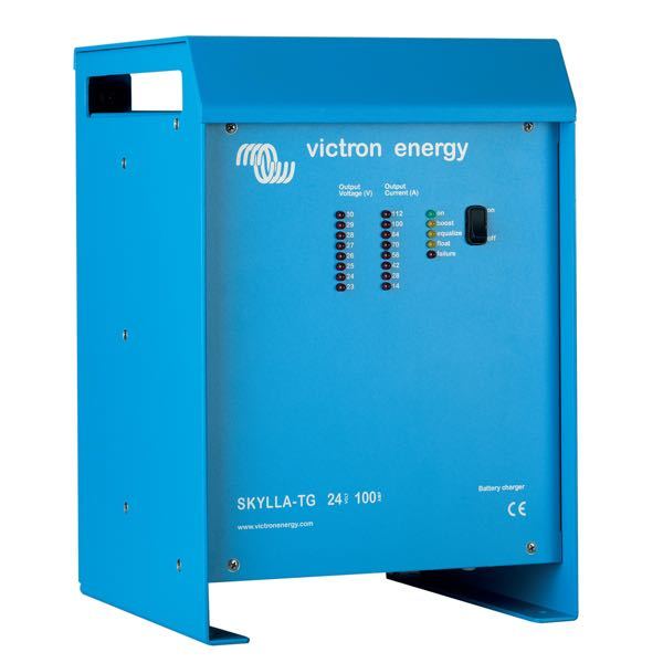 Victron Skylla TG lader i 24V 50 Amp set forfra.