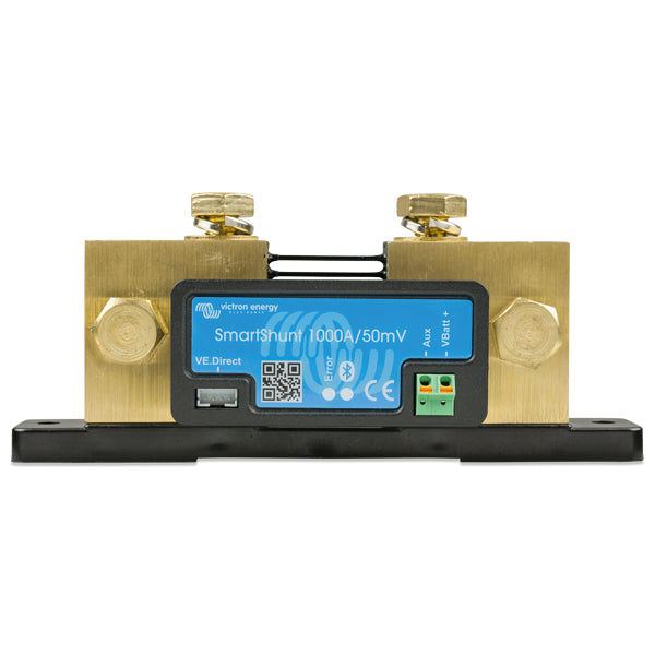 Victron SmartShunt 500Amp/50mV set forfra, klar til installation.