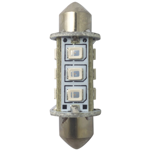 LED lantern pinolpære fra 1852, set forfra, klar til installation på båd.