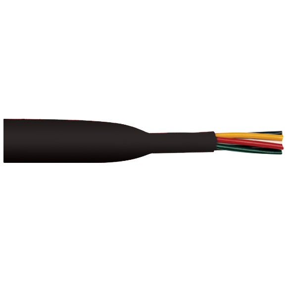 Oceanflex krympeflex i sort, størrelse 15 cm og diameter 4,8-2,4 mm, præsenteret på hvid baggrund.
