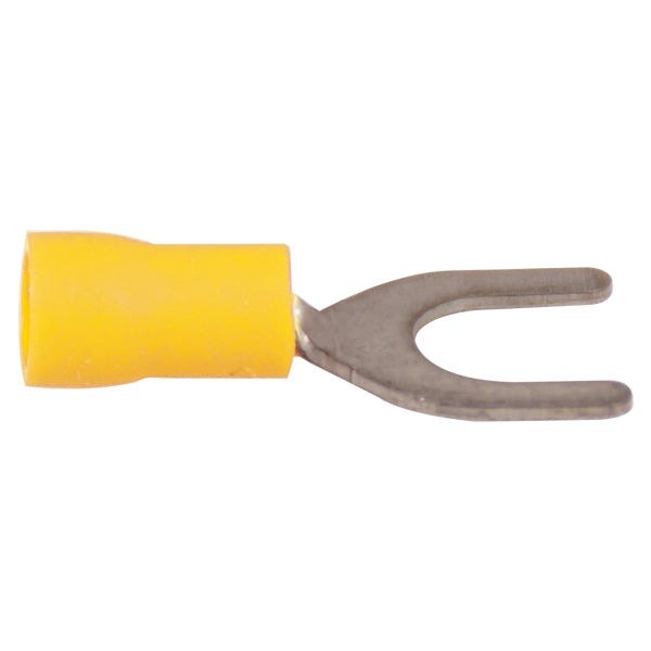 Gul SeaTec gaffelstik, 4.3mm, 10 stk pakket sammen