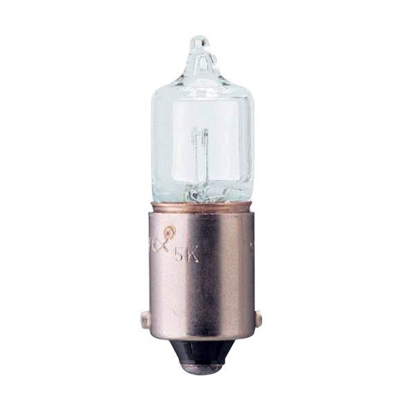 Hella 12 V5W BA9S pære til kortlampe vist forfra