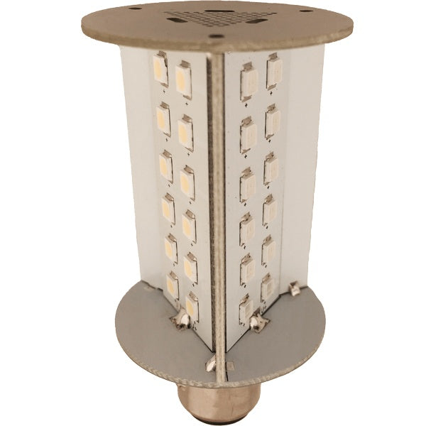 Nautecled lantern pære bay15d set forfra med led lys