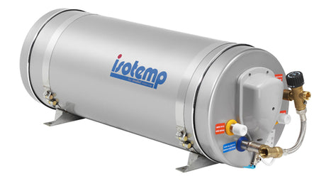 Isotemp varmtvandsbeholder slim 25l set forfra med mixer termostat