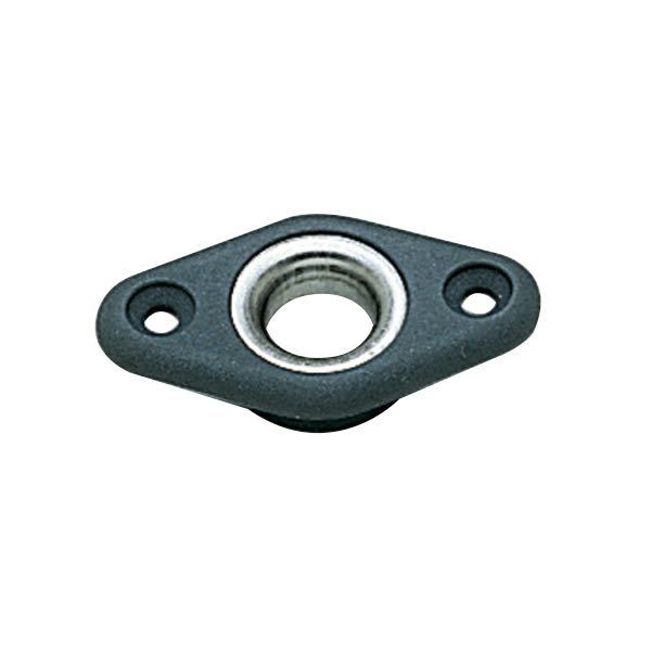 Ronstan linegennemføring 11mm RF bøsning, set fra siden med tydelig detaljevisning.