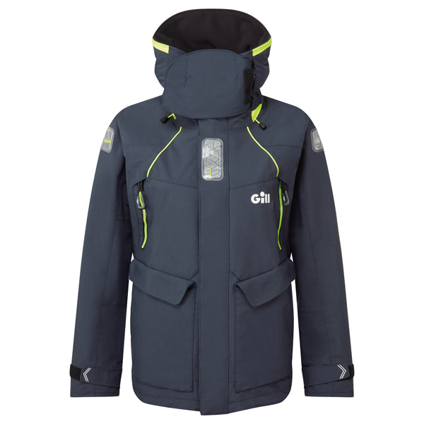 Gill OS26 Offshore damejakke i navy, set forfra med lynlås lukning.