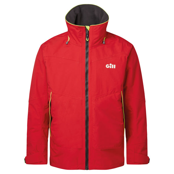Gill OS32J coastal jakke i rød set forfra