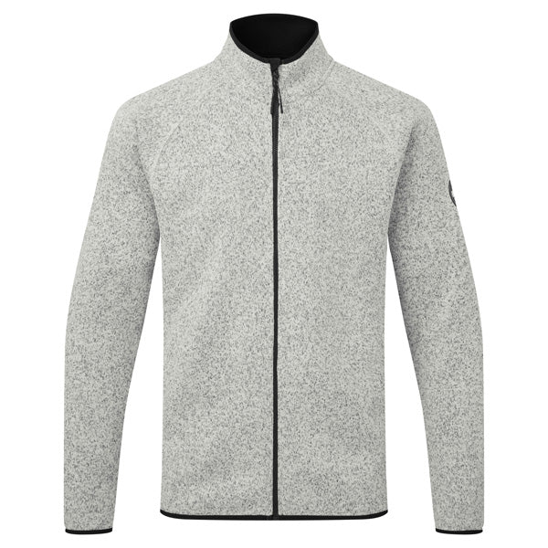 Gill fleece jakke i grå, set forfra.