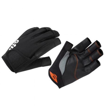 Gill, 7243 championship handsker uden fingre i sort, set forfra