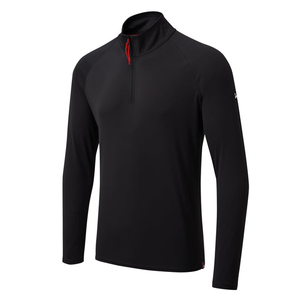 Gill UV-langærmet T-shirt i str. L, set forfra med lynlås og UV 50+ beskyttelse.