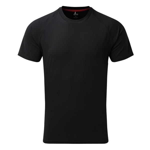 Gill UV010 Herre UV Tec T-Shirt i sort, set forfra