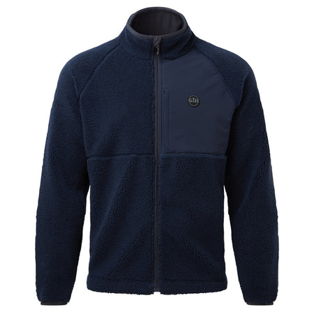Gill Cromerty fleece jakke i navy, set forfra