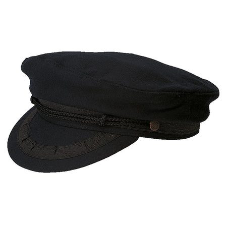 Marineblå SeaTec Captain Cap størrelse 59, set forfra.