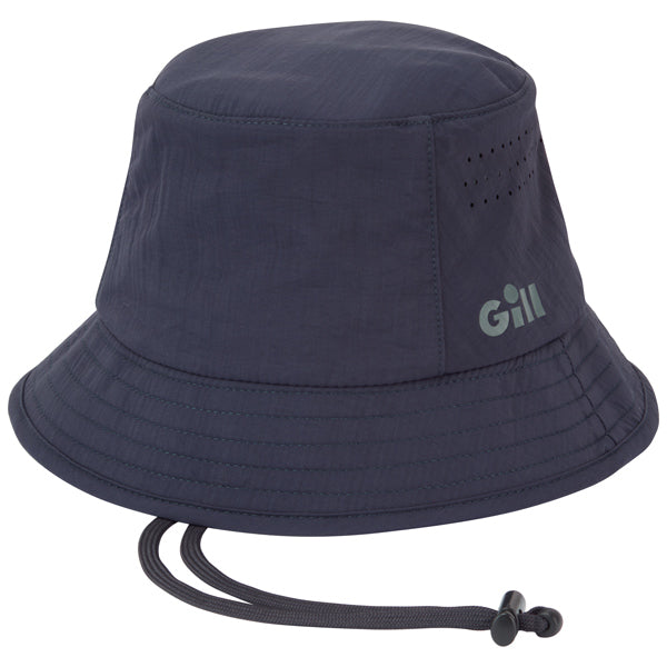 Gill 155 bøllehat i navy farve set fra den ene side