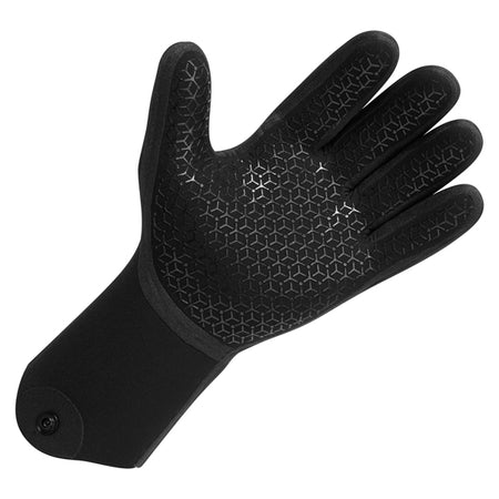 Gill neoprene vinterhandske i sort, set fra siden i naturlig brug