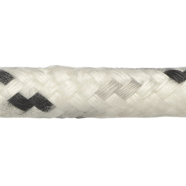 Robline Neptun 500 skøde tov i hvid og sort, 6mm tykt, 1 meter langt.