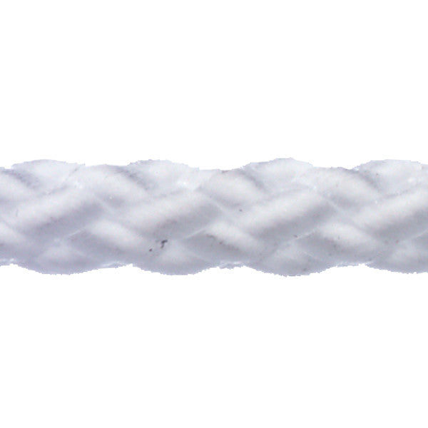 Robline Polyester 8 Allroundline i hvid farve, 1 mm tyk, præsenteret liggende