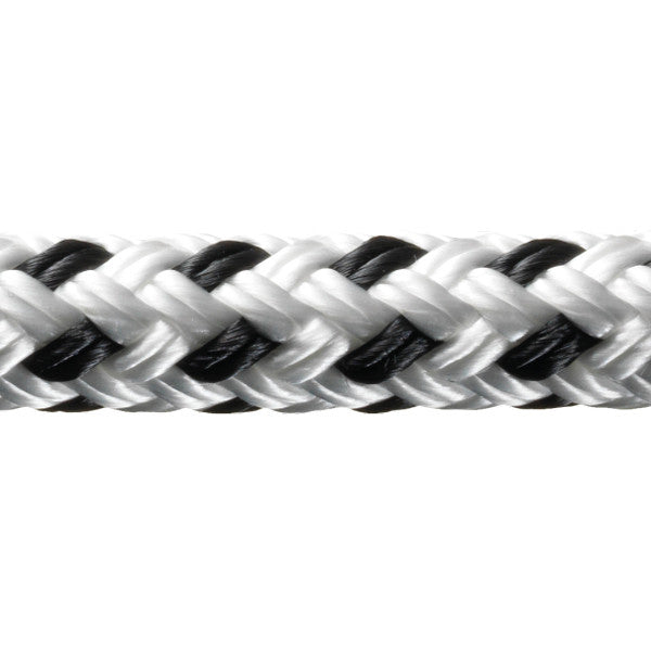Robline, Rio amarre 10mm blanc/noir 1 mtr