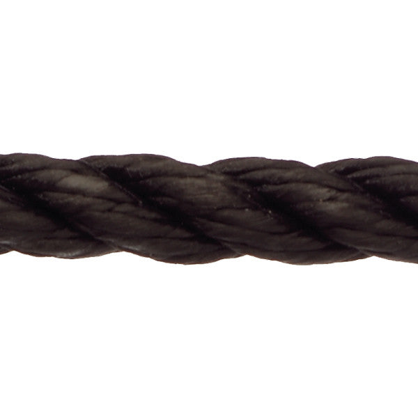 Robline Cormoran fortøjningsline i sort, 20 mm tykkelse, 1 meter lang.