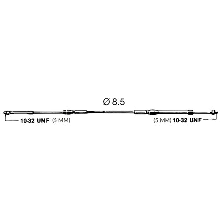 C8 kontrolkabel vises bagfra med tilslutninger synlige