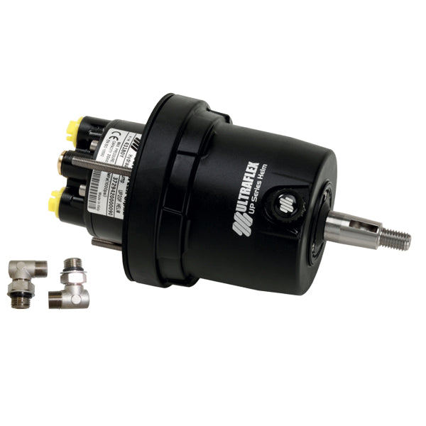 Hydraulisk styringspakke fra Ultraflex monteret på en båd