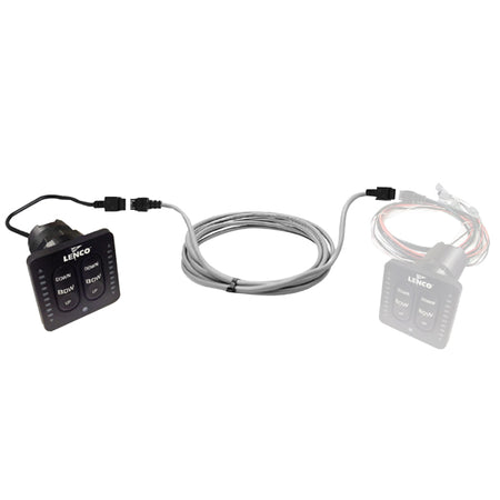 Lenco flybridge kontrol med 6m kabel set forfra, klar til installation.