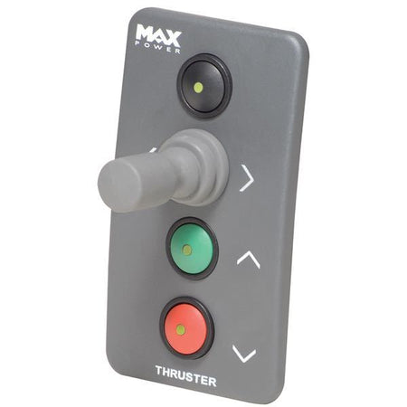 Max Power joystick til retractable propeller, set forfra med kabler.