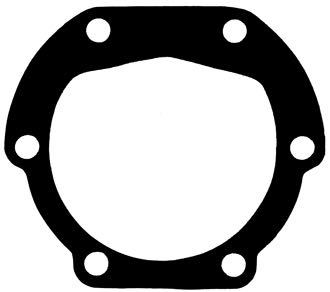 SeaTec pakning til impellerpumpe, set fra siden med 6 monteringshuller