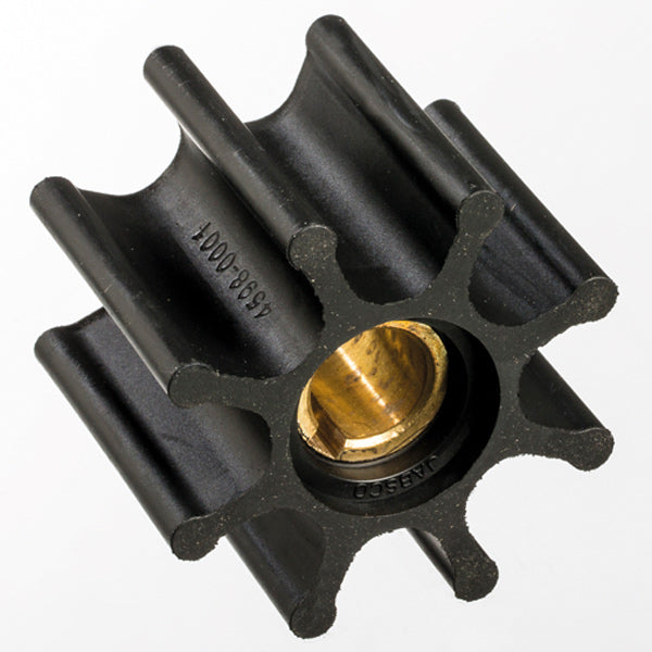 Jabsco impeller kit 4598-0001-P, set forfra med detaljeret design.