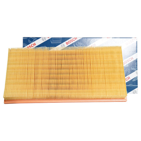 Bosch luftfilter S9085 til Volvo, vist forfra.
