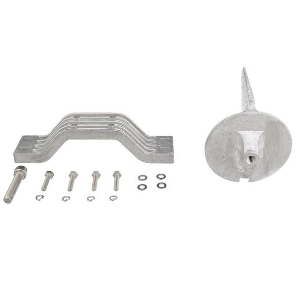 Quicksilver Aluminium Anode Kit til Yamaha motorer, præsenteret på hvid baggrund