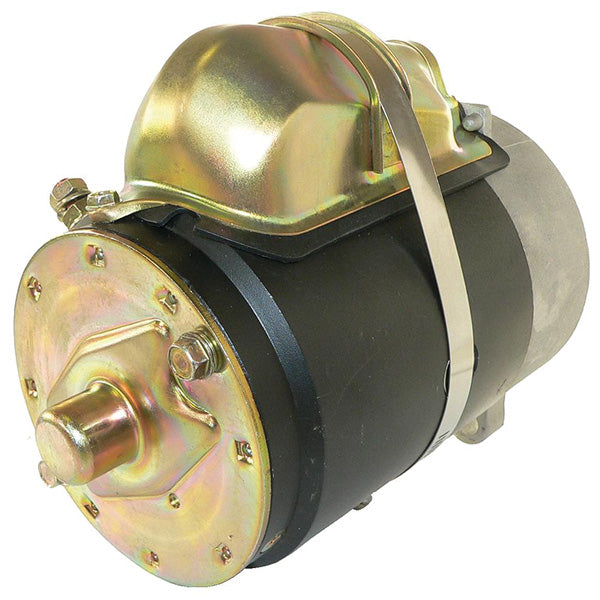 Quicksilver 12-volts starter set fra siden med elektriske tilslutninger synlige
