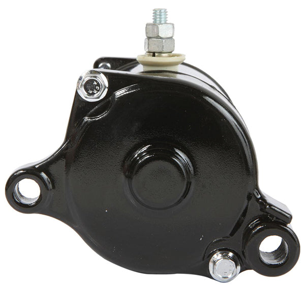 Quicksilver 12-volt starter set fra siden med monteringspunkter tydeligt synlige