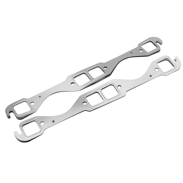 Udstødningsmanifoldpakning fra Quicksilver til MerCruiser 5.0L og 5.7L motorer, set forfra