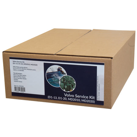 SeaTec servicekit med dele til vedligeholdelse af Volvo Penta motor