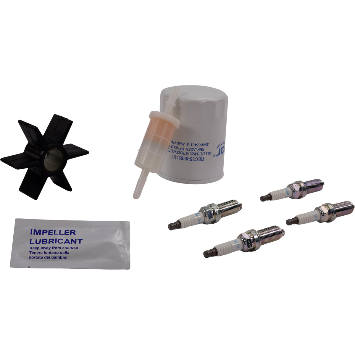 SeaTec Mercury Servicekit til 200 HK Verado, set fra siden