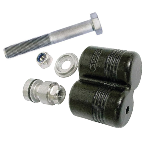Abus løs bolt til påhængsmotorlås viser det robuste design.