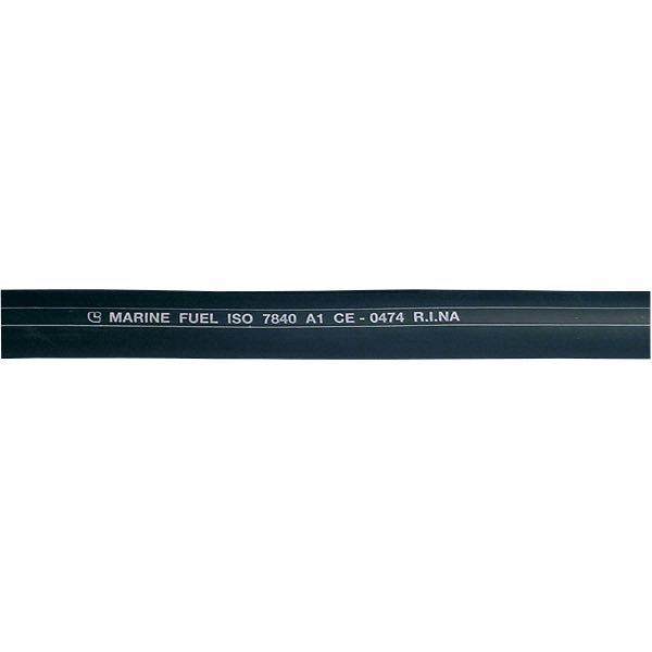SeaTec brændstofslange a1 sort, 51 mm, 1 meter lang, vist på hvid baggrund.