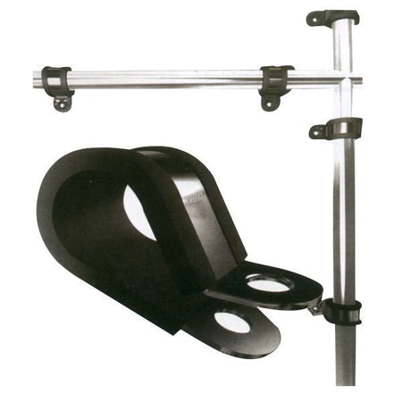 SeaTec slangeholder RF 20mm vist fra siden, ideel til bådmontering.