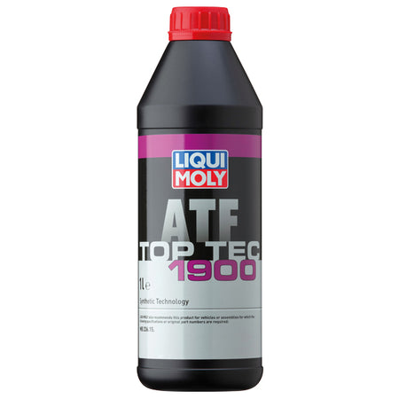 Liqui Moly Top Tec ATF 1900 automatgearolie i flaske på hvid baggrund