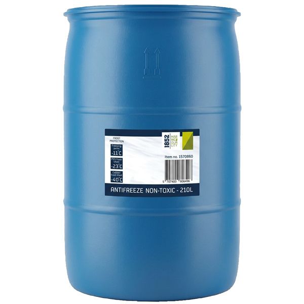 1852, Liquide antigel non toxique -11/-23/-40° 210L